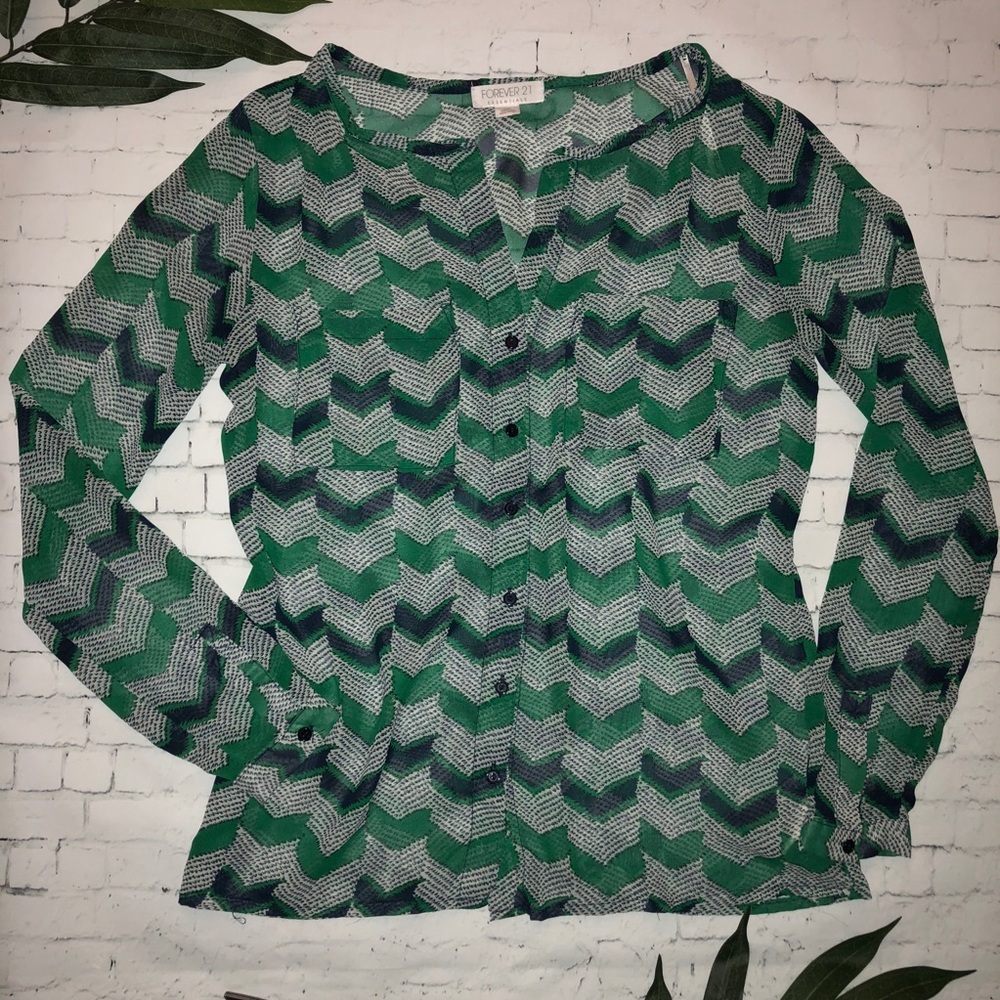 Forever 21 Sheer Blouse
